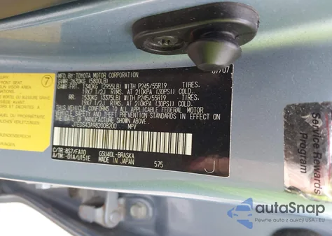 2008 Toyota Highlander Sport z USA, uszkodzony, nr VIN JTEDS43A982008200